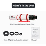 Used ZWO FF107 107mm Quad APO Refractor with 0.7x reducer