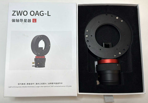 Used ZWO Large OAG Off-Axis Guider 12mm Prism w/helical focuser
