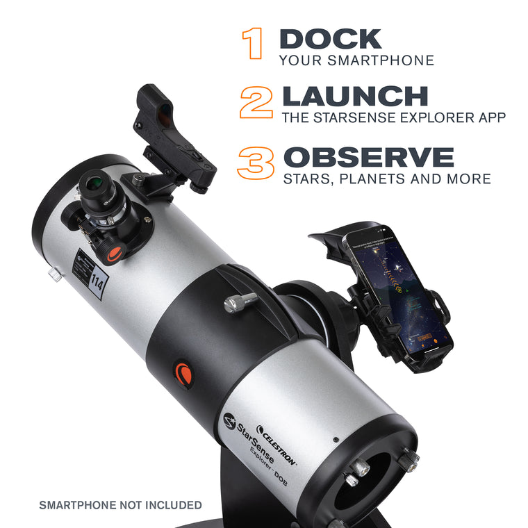 Celestron Starsense Explorer 114mm Tabletop Dobsonian – Mile High