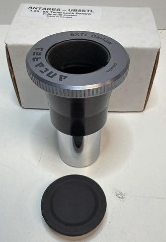 Used Antares 1.25" 5x Barlow with Twist-Lock Adapter