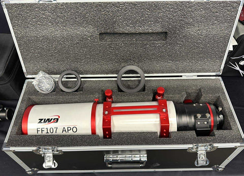 Used ZWO FF107 107mm Quad APO Refractor with 0.7x reducer