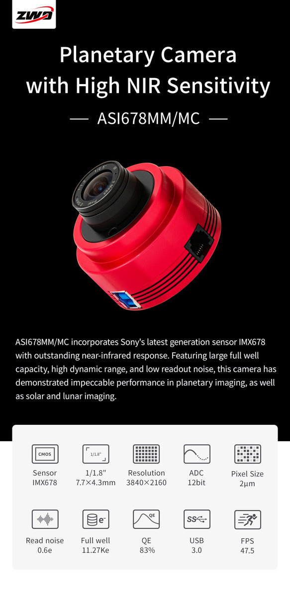 ASI678MM (Mono) – Mile High Astronomy