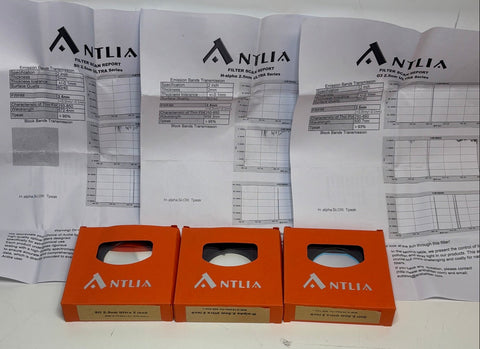 Used Antlia 2.5nm Narrowband Filter Set 2" (SII, Hα, OIII)