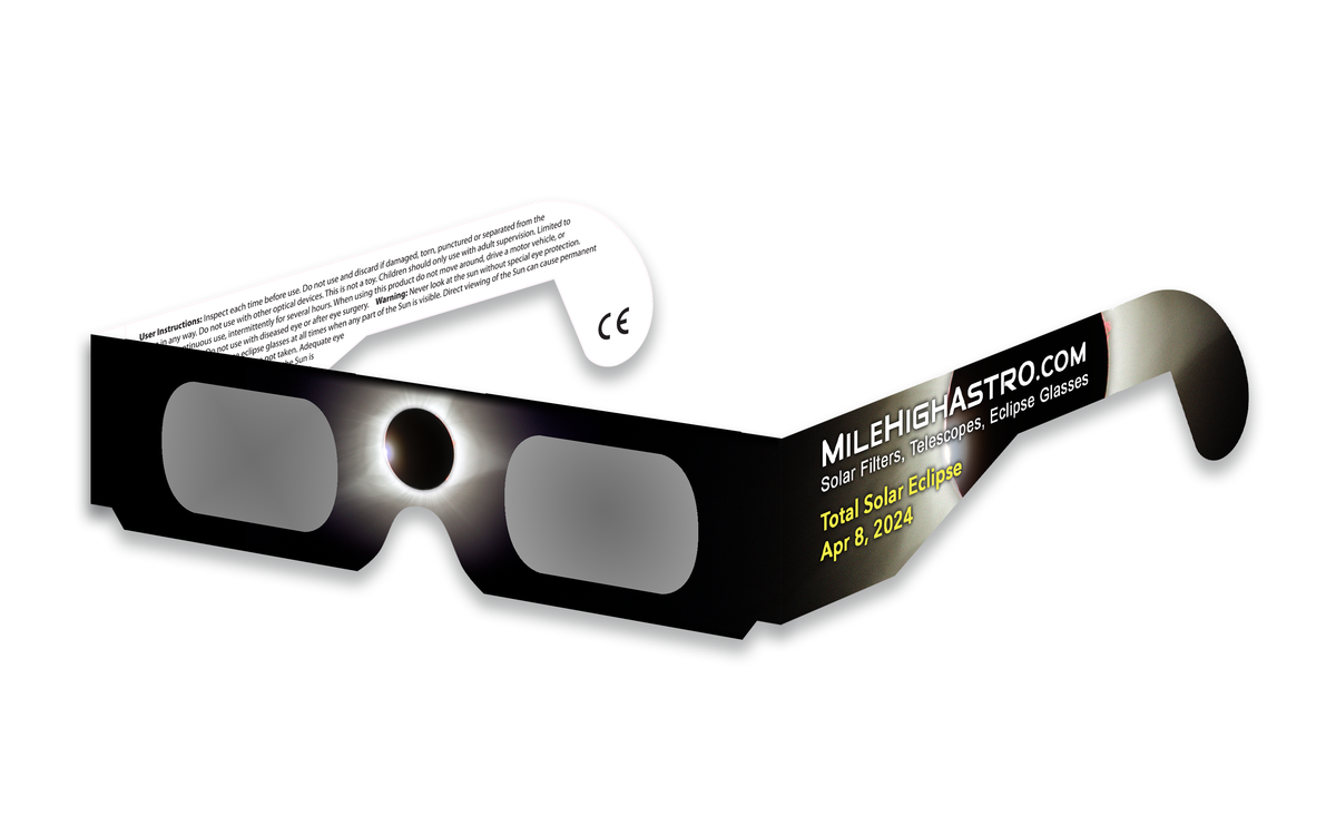 Solar Eclipse Glasses ISO Certified, Made in the USA Mile High