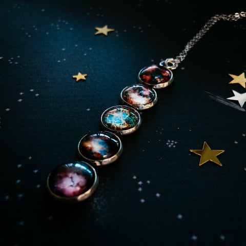 Nebula Rainbow Pendant Necklace