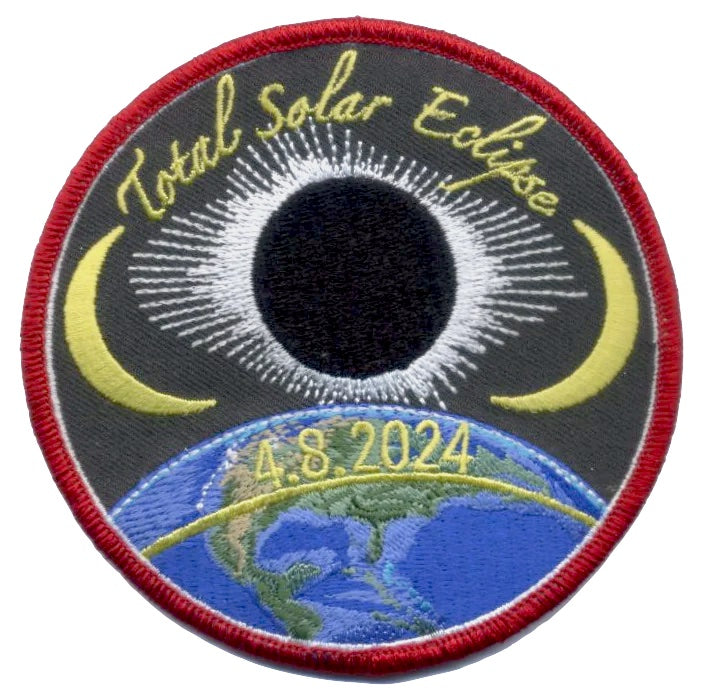 2025 Total Solar Eclipse Commemorative Patch 4 inch Mile High Astronomy