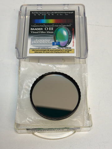 Used Baader O-III Nebula Visual Filter (10nm), 2"