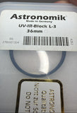 Brand New Astronomik L-3 UV-IR Block Filter 36mm