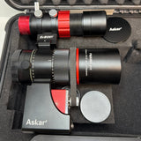 Askar FMA180 Pro 40mm f/4.5 Sextuplet APO Astrograph w/ASI120MM, ZWO EAF, Askar FMA 180 Pro autofocus kit and EAF bracket, and SvBony SV165 30mm guidescope