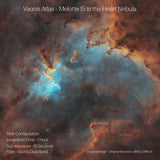 Melotte 15 in the Heart Nebula, captured with the Atlas Twin configuration in 1 hour