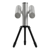Front view of the Atlas Twin, with an 80mm imaging module on each side of the mount