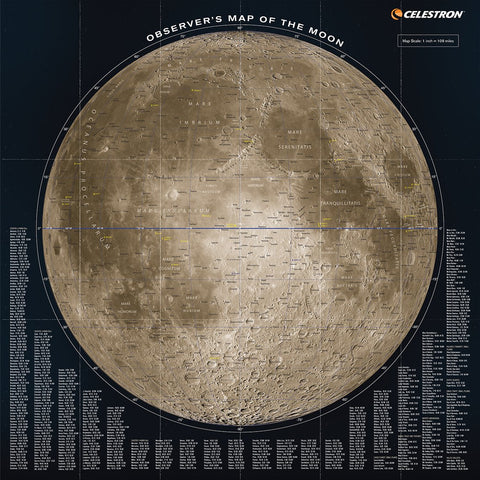 Deluxe Folding Moon Map – Mile High Astronomy