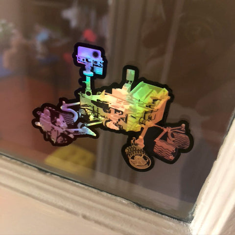 Curiosity Holographic Style Sticker