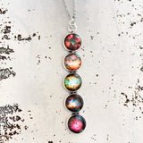 Nebula Rainbow Pendant Necklace