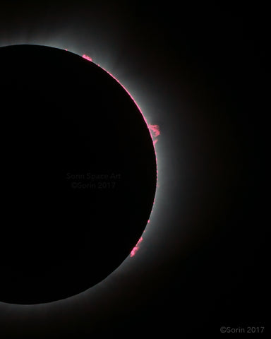2017 Eclipse Prominences Detail