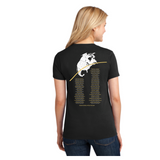 2024 Total Eclipse - Glow-in-the-dark corona t-shirt with concert-style back - Ladies
